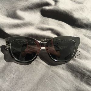 SILVER DIOR SUNGLASSES